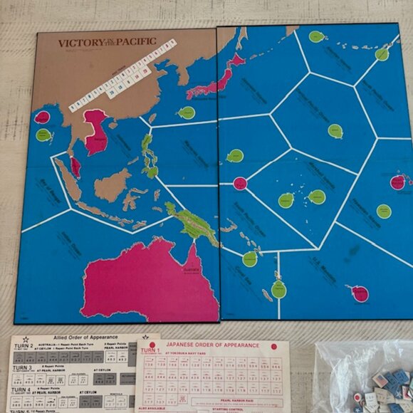 Rare, vintage 1977 Avalon Hill Victory in the Pacific - Picture 3 of 9